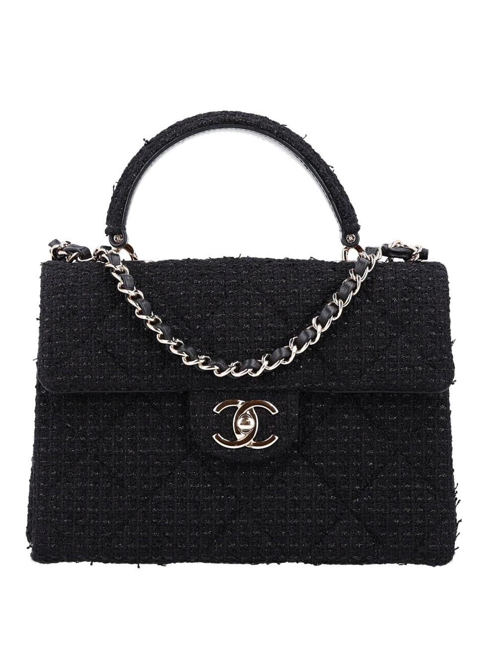 Chanel Tweed Quilted Medium Retro Twist #375890C43B